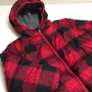 Healthtex Boys Plaid Winter Jacket Size 4T